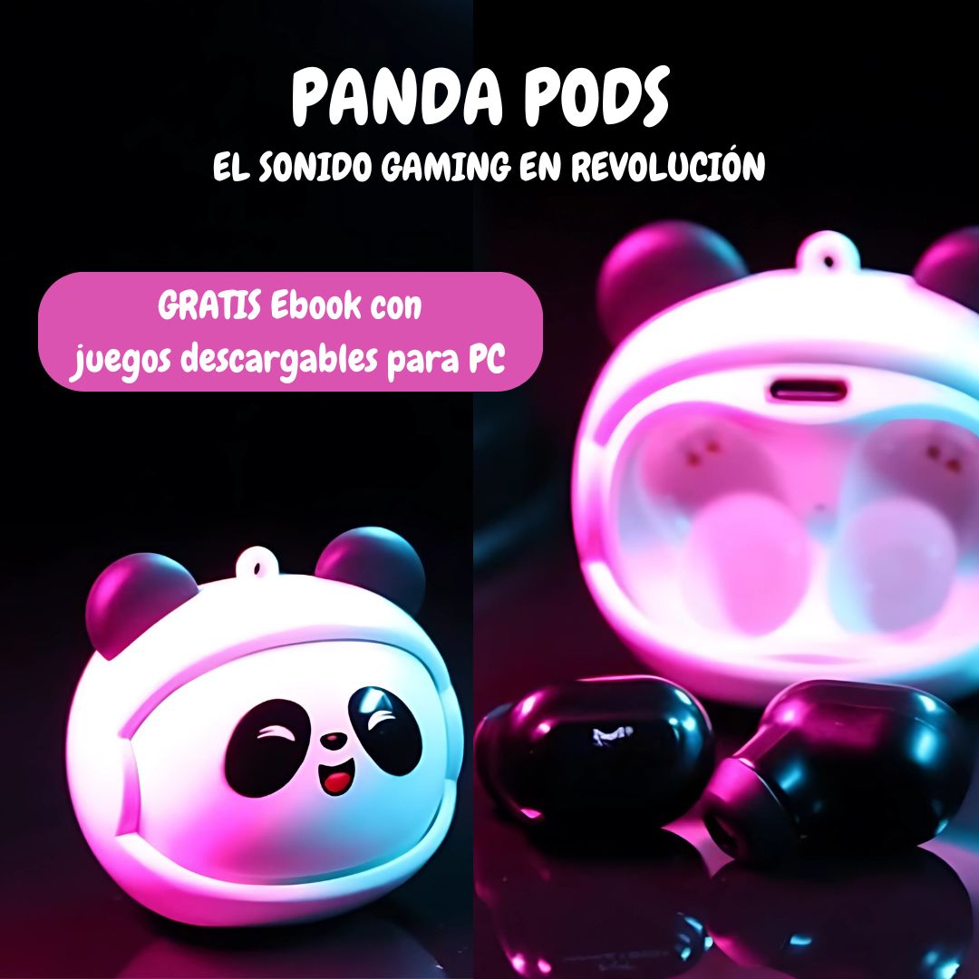 Panda Pods™: Audifonos gamers change face